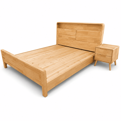 SF806 1.5MX1.9M WOODEN BED - PINE